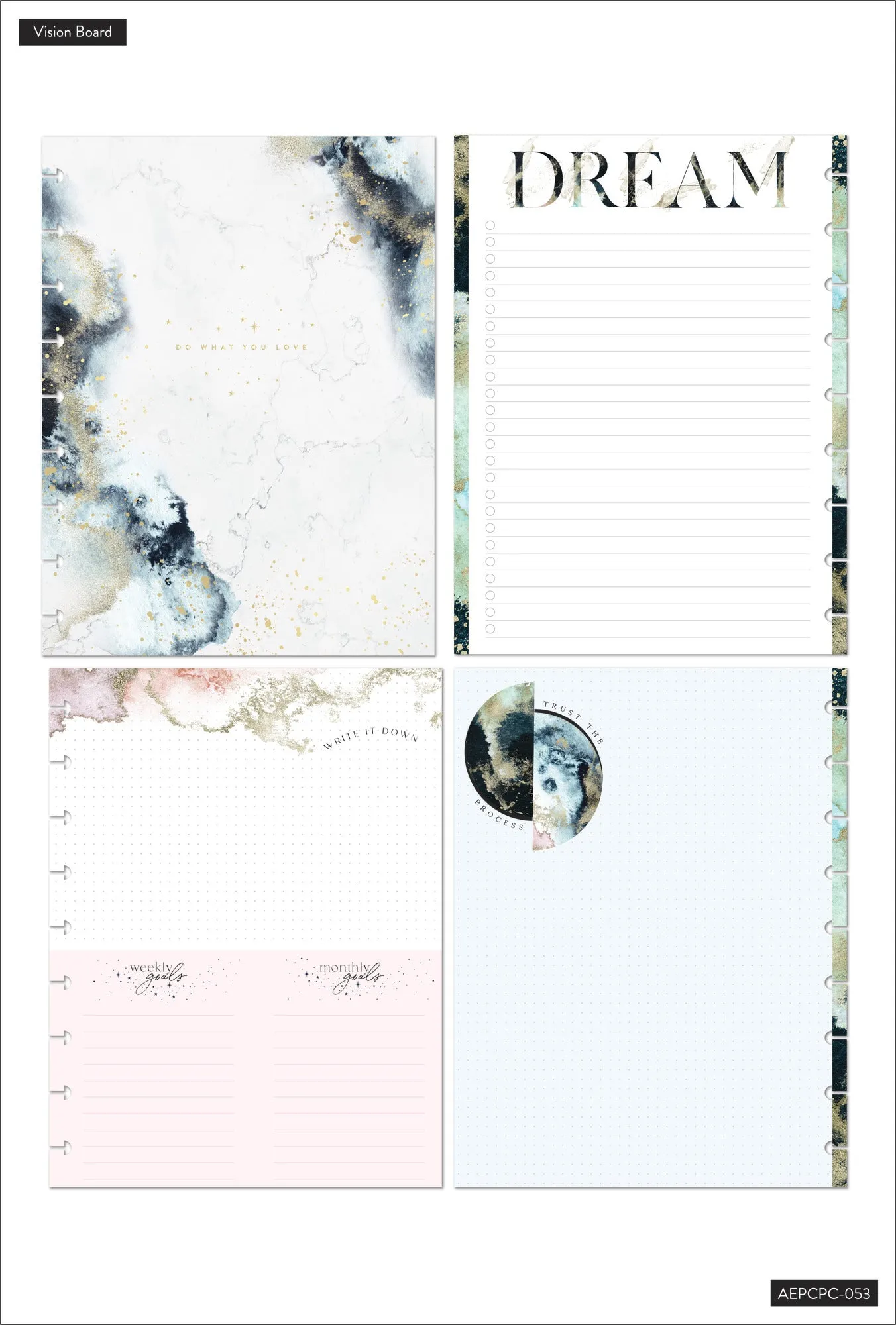 Cosmic Watercolor Classic Planner Companion