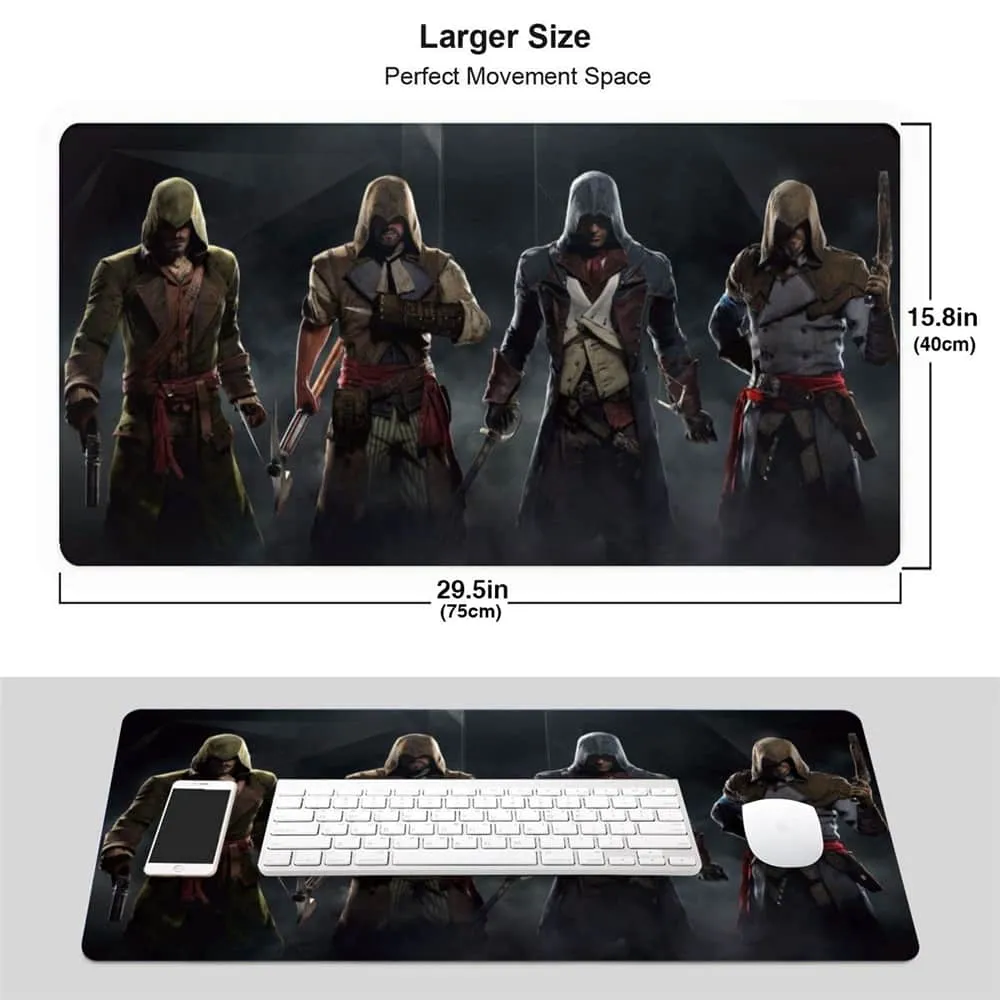 Custom XXL Gaming Mouse Pad Custom Mouse Pad Desk Mat 30"x16" Full Desk Mouse Pad Large Personalise Mouse Pad