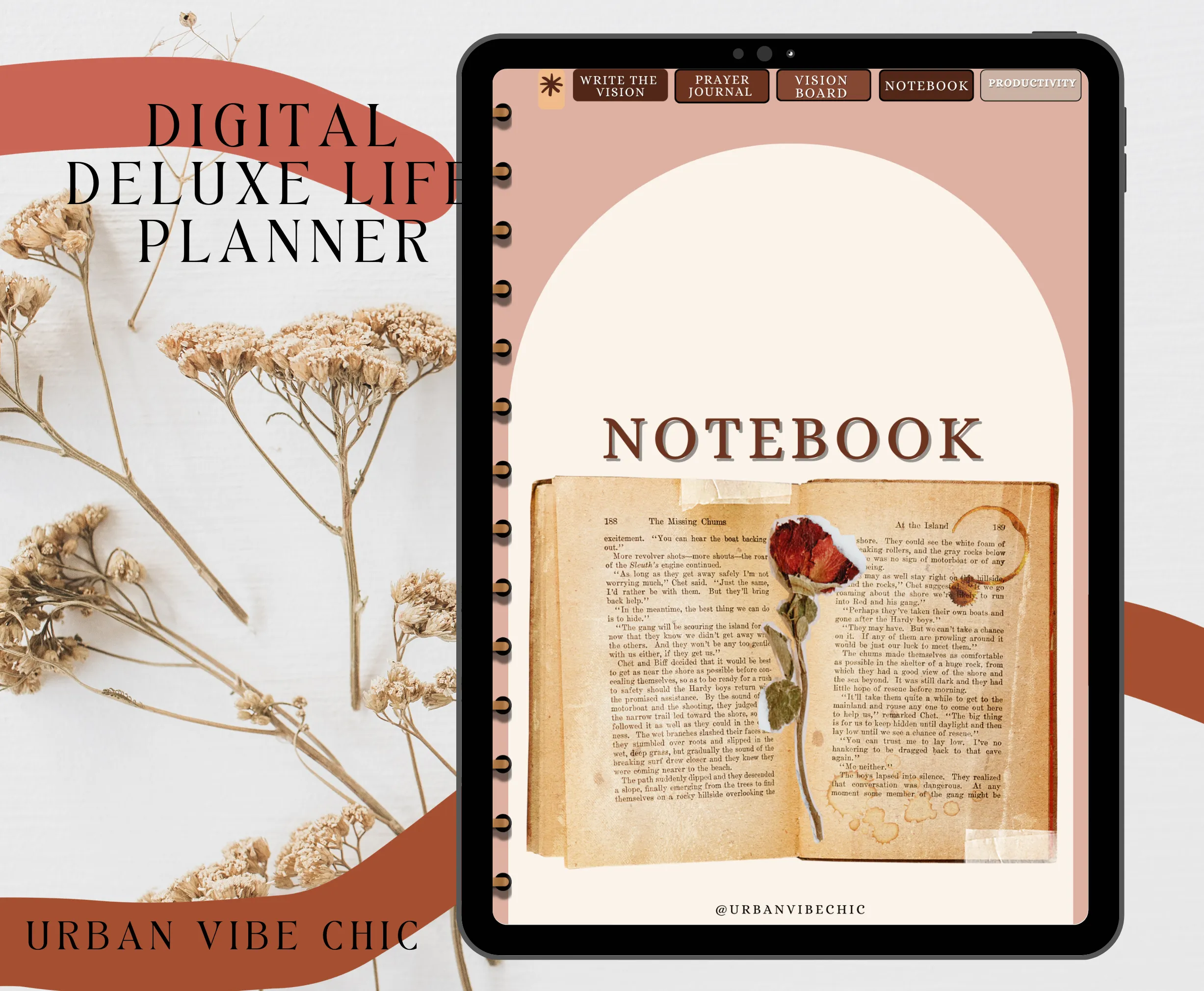 Digital Prayer Planner, Digital Vision Planner, Prayer Notes, Sermon Notes, Notability Planner, Goodnotes, Prayer Templates. Urban Vibe Chic