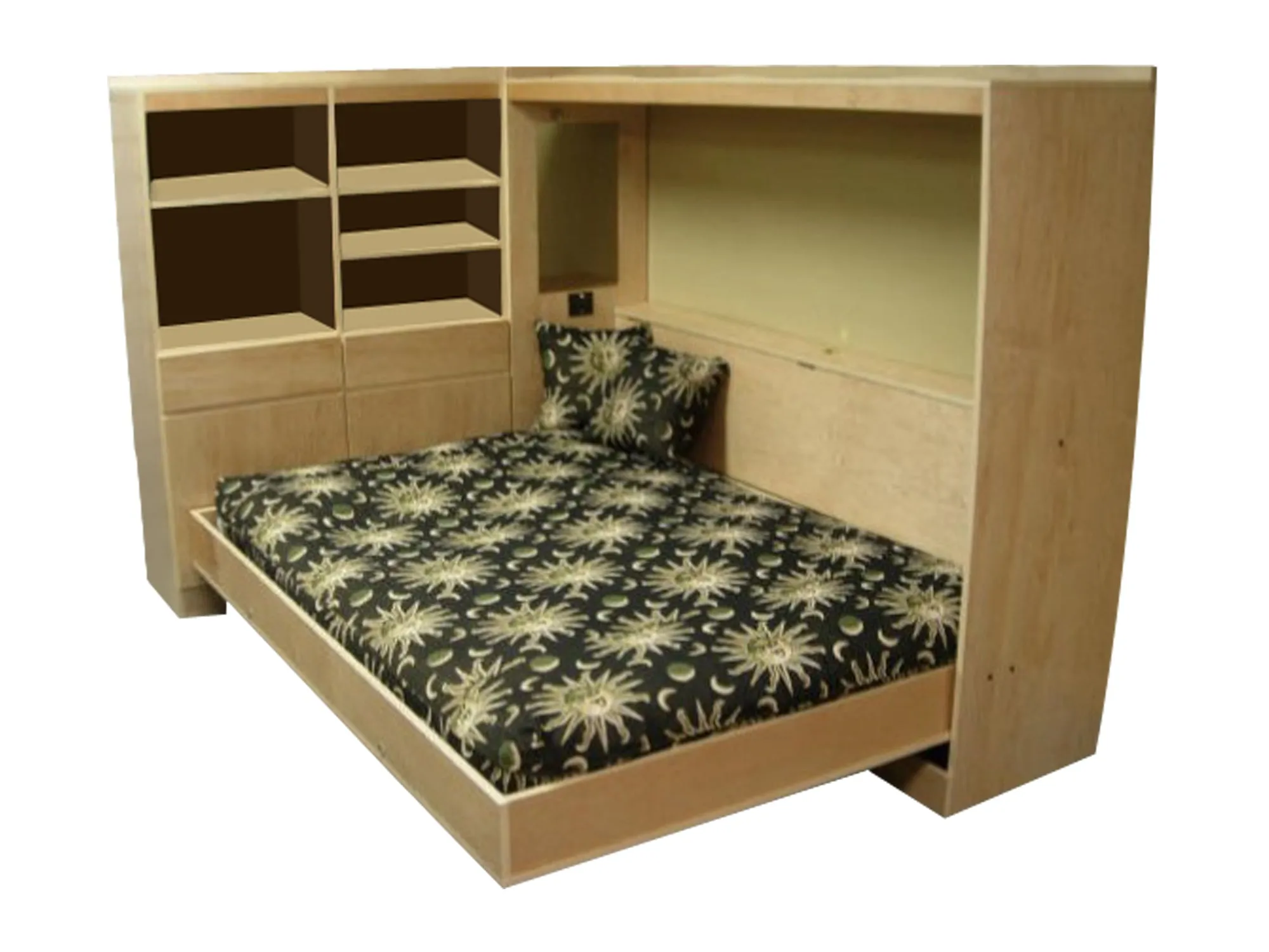 DIY Horizontal Murphy Bed Plan - Queen Wall Bed - Build Your Own