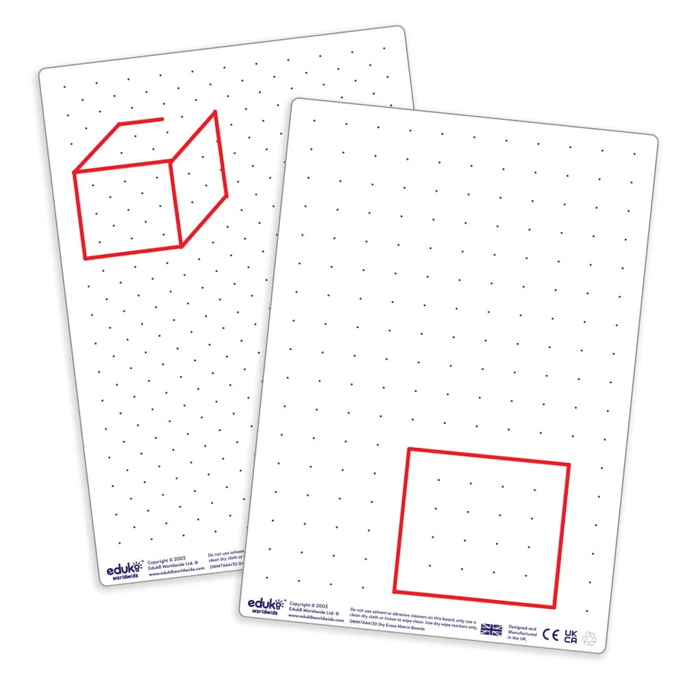 Dry Erase Pupils A4 Matrix Boards (Pack of 30)