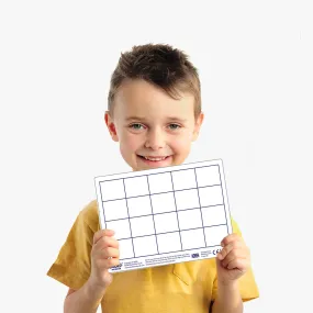 Dry Erase Pupils A5 Grid Boards (Pack of 30)