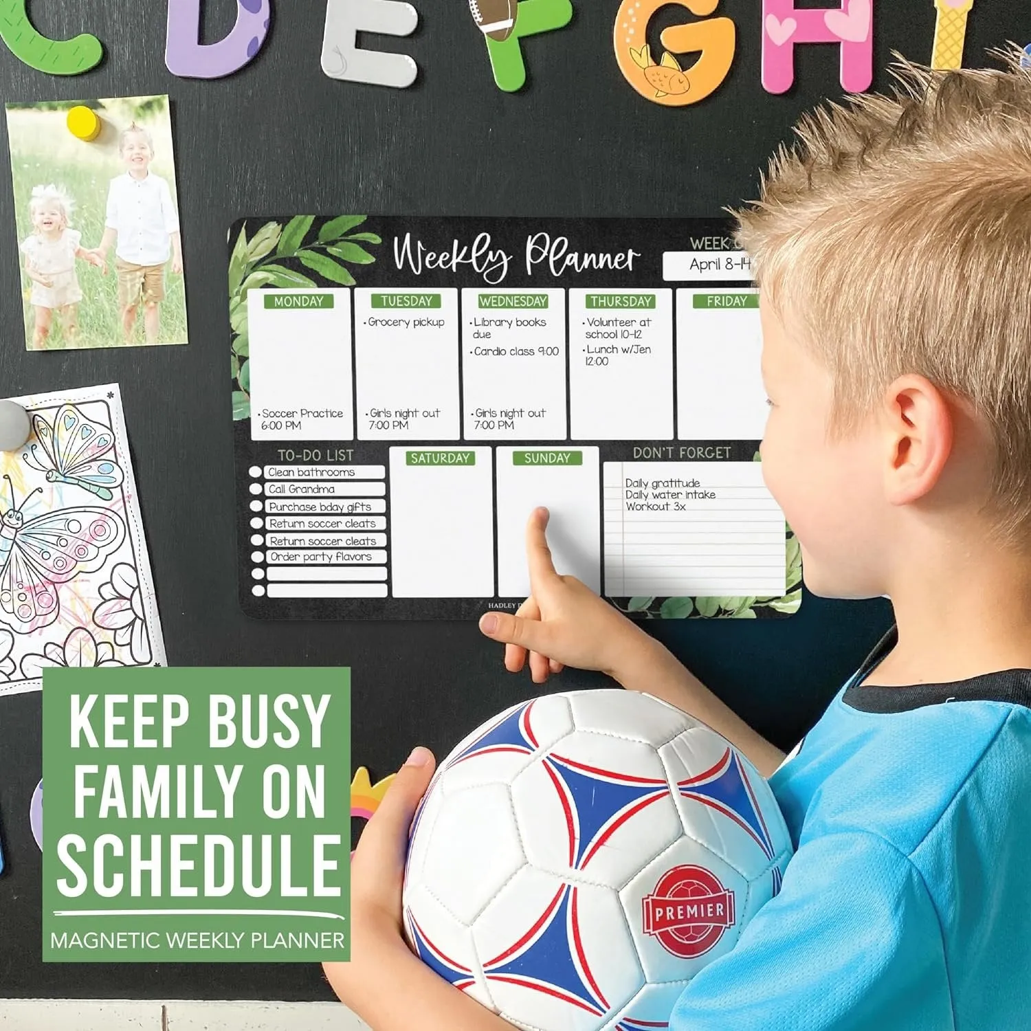 Farmhouse Fridge Weekly Calendar | Magnetic & Dry Erase | Calendars & Planners