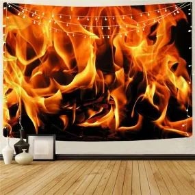 Flame Tapestry Harajuku Tapestries Street Home Tapestrys Wall Hanging Boho decor