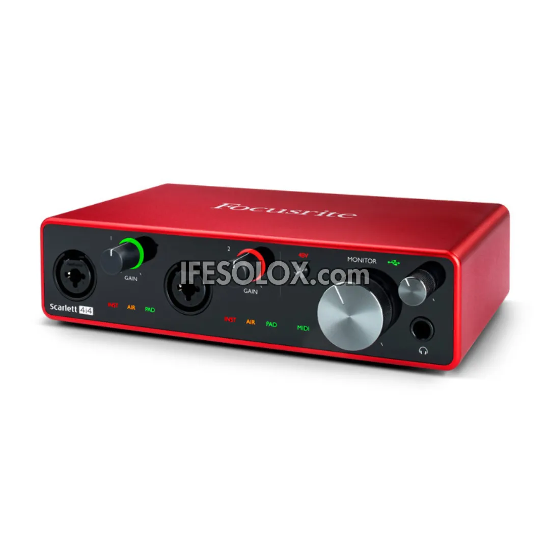 Focusrite Scarlett 4i4 3rd Gen USB Audio Interface for Instrumentalists, Vocalists, Producers - Brand New