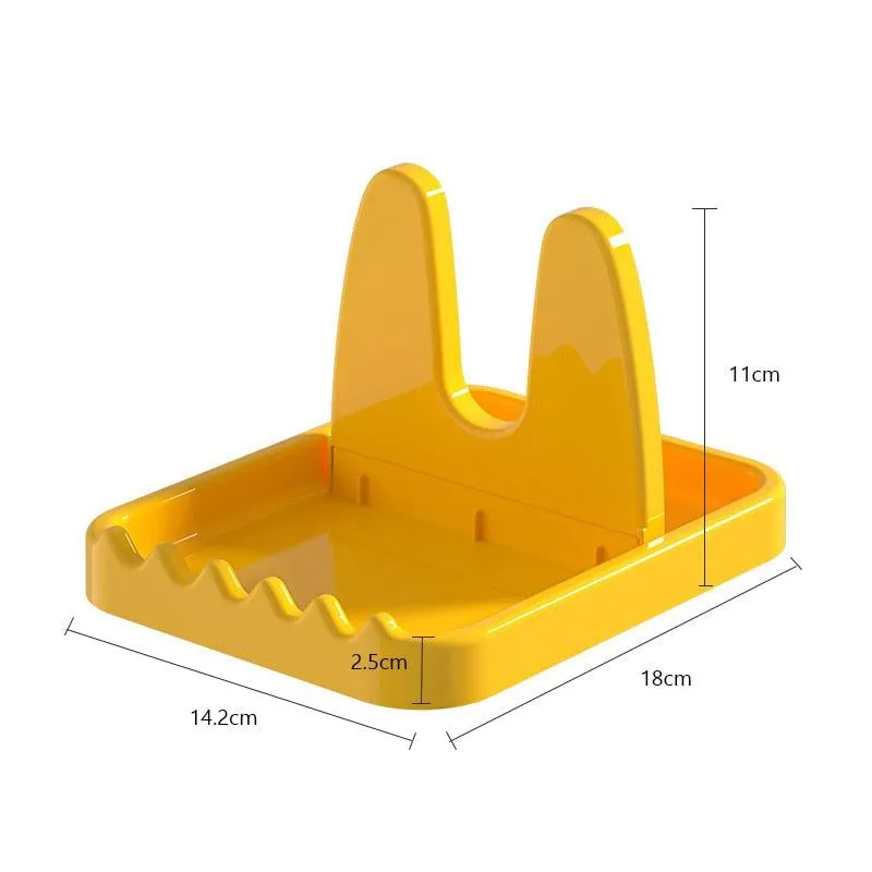 Foldable Pot Lid Rack Spatula Holder