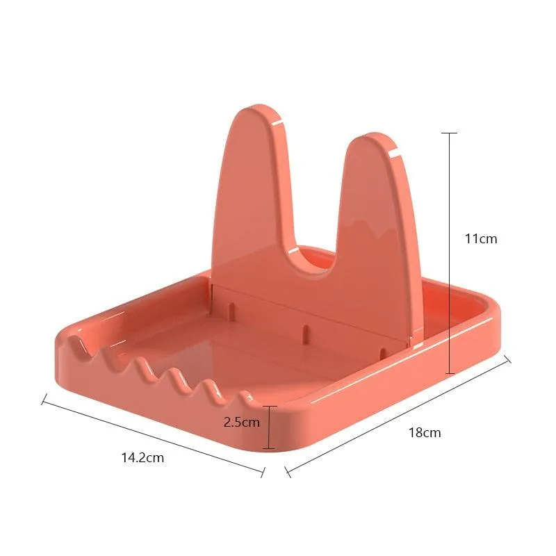 Foldable Pot Lid Rack Spatula Holder