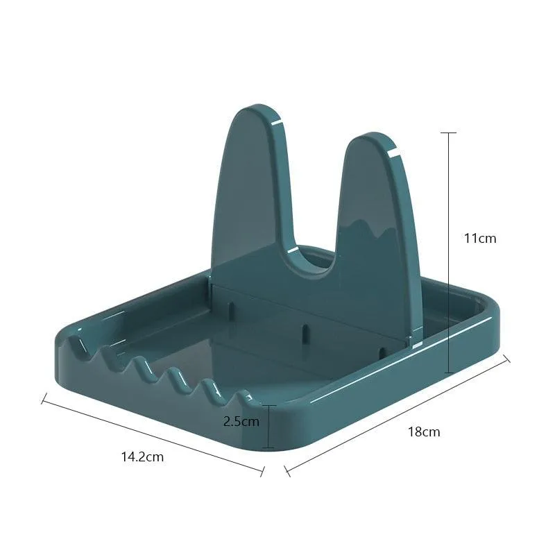 Foldable Pot Lid Rack Spatula Holder