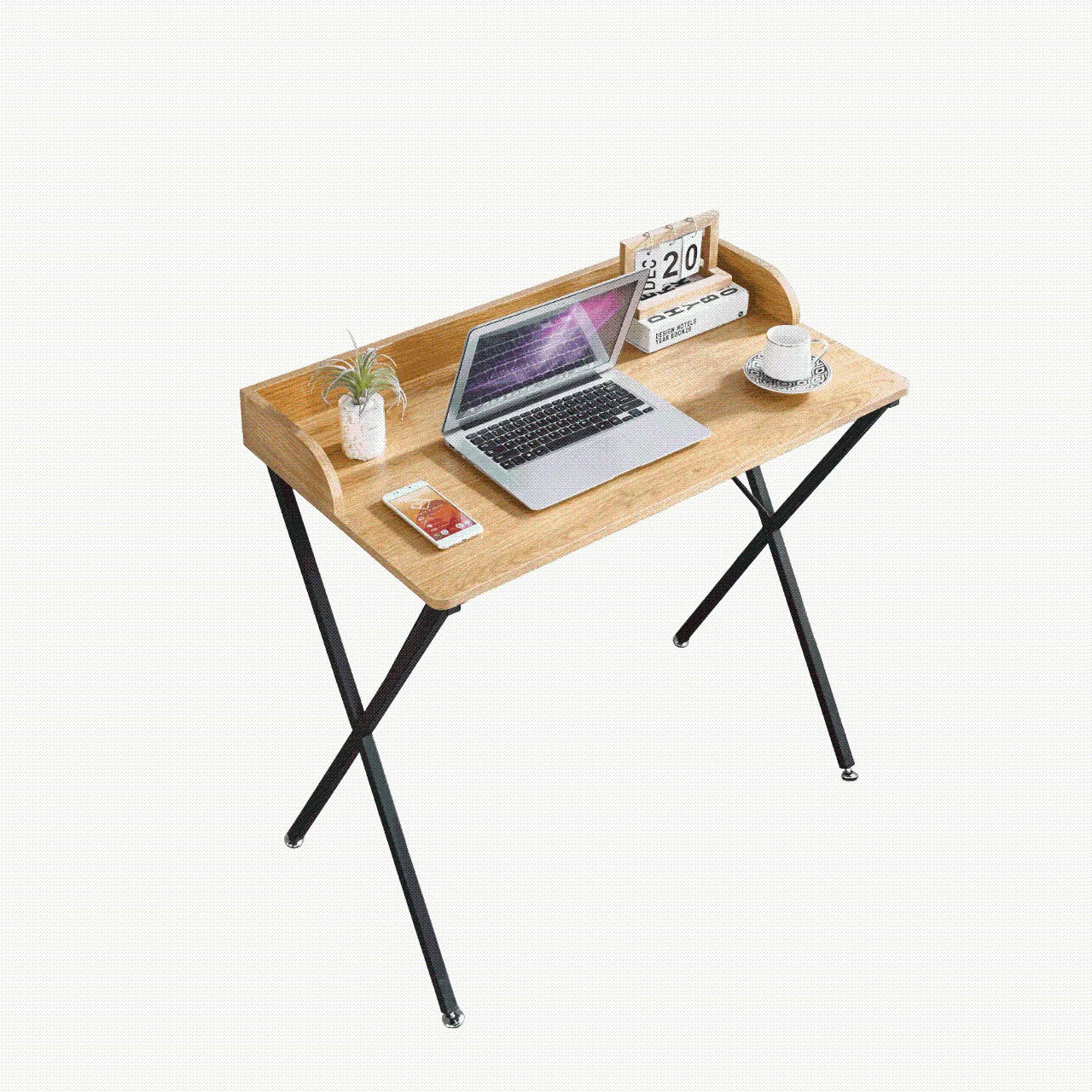 Foldable Teak Wood Computer Desk - SD-2086