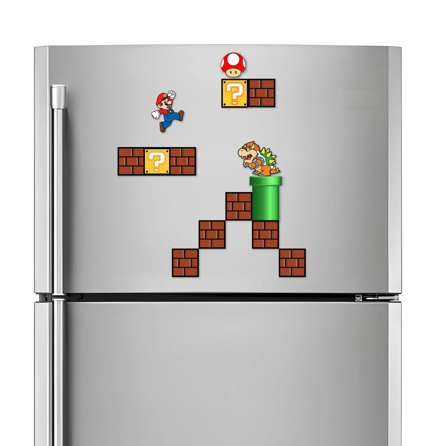 Fridge Magnets Refrigerator Stylish Set 90's Cartoon Game Design for Home, Kitchen and Office Decoration Pack of 14 Pieces (Cartoon)