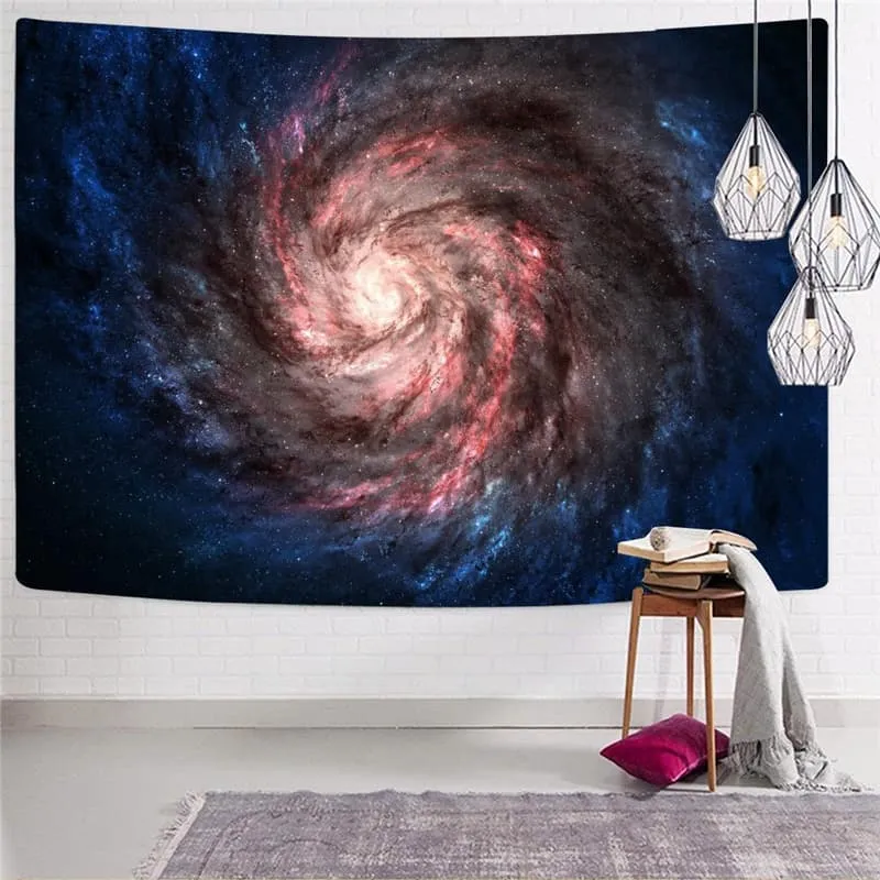 Galaxy Tapestry Space Rug Wall Universe Home Tapestrys Nebula Tenture Mandala Dizziness Wall Tapestry