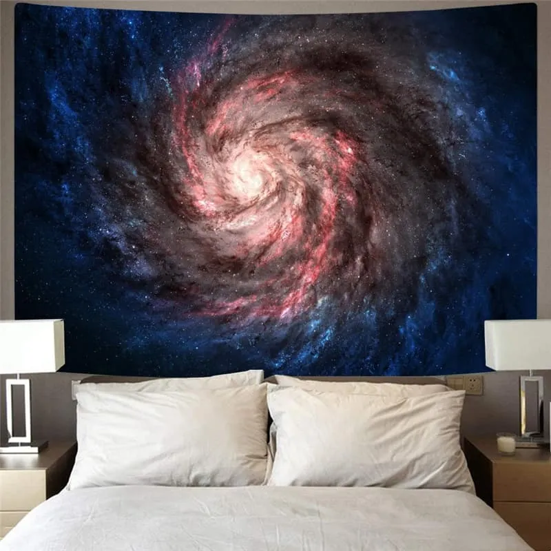 Galaxy Tapestry Space Rug Wall Universe Home Tapestrys Nebula Tenture Mandala Dizziness Wall Tapestry