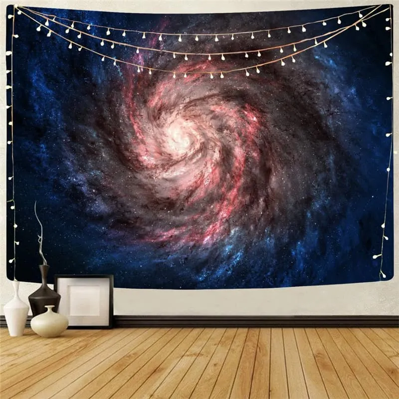 Galaxy Tapestry Space Rug Wall Universe Home Tapestrys Nebula Tenture Mandala Dizziness Wall Tapestry