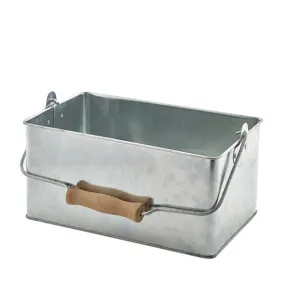 Galvanised Steel Rectangular Table Caddy 24.5x15.5x12.5cm- Pack 1