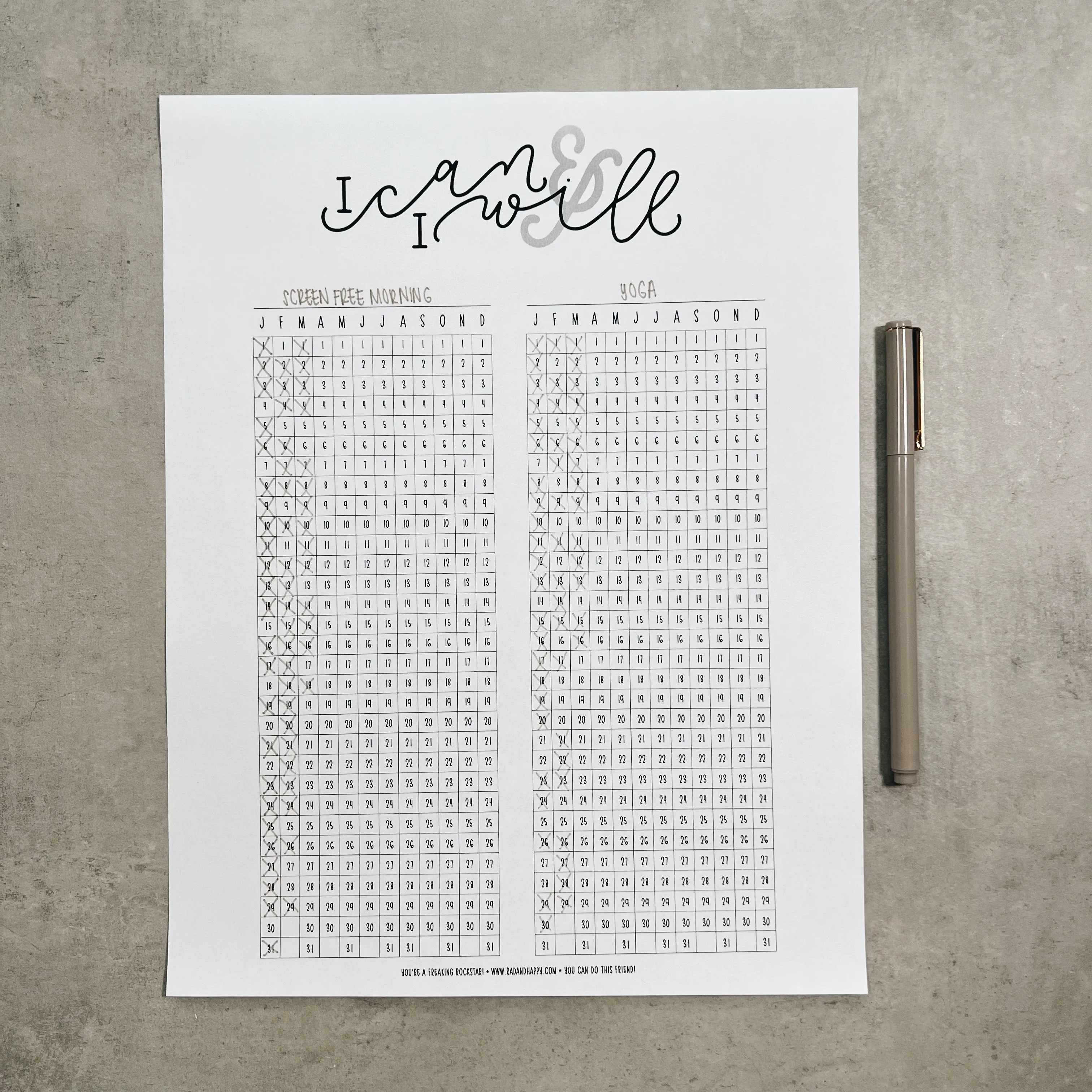 Goal Tracker Printable