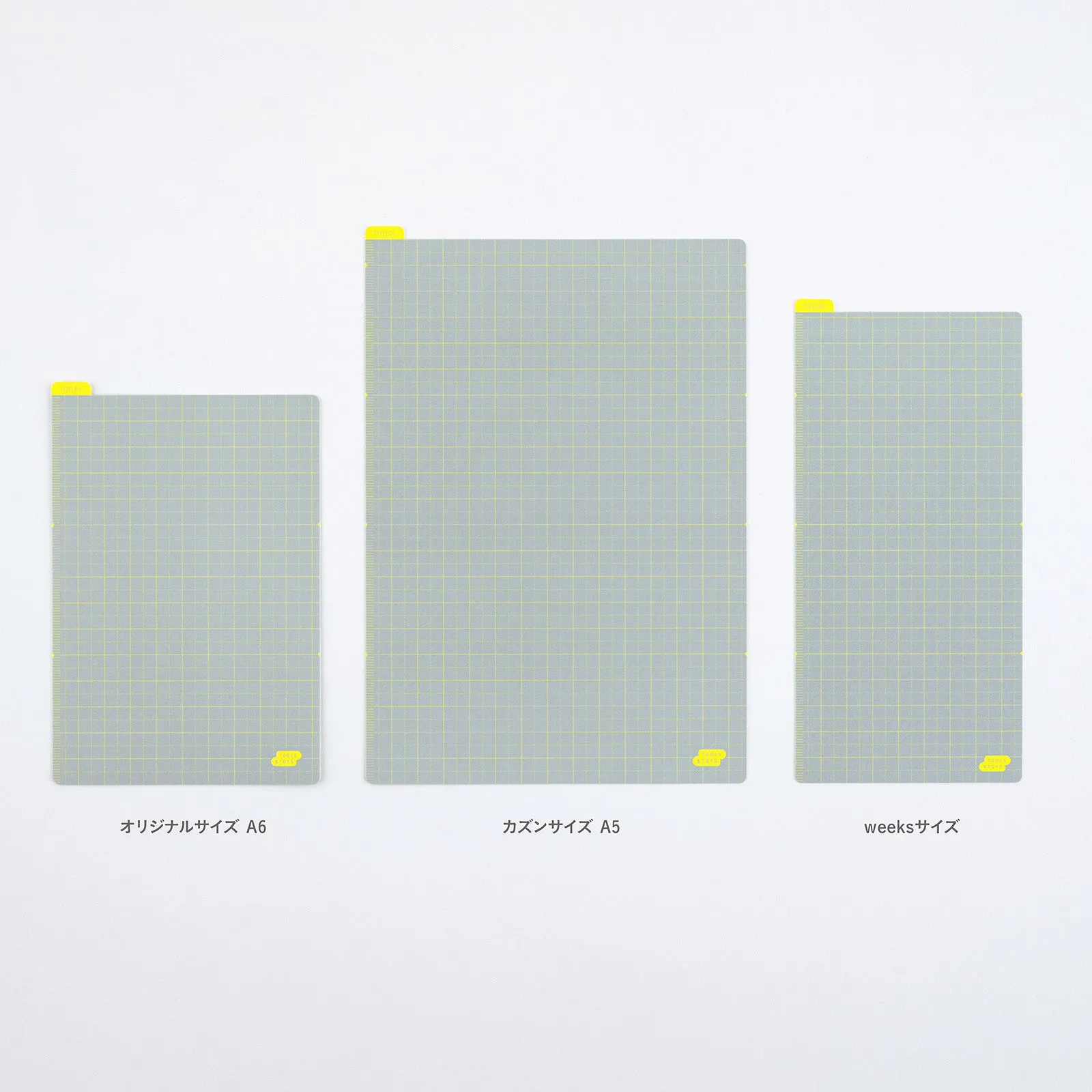 Hobonichi Pencil Board for A5 Size (Ice Gray x Yellow)