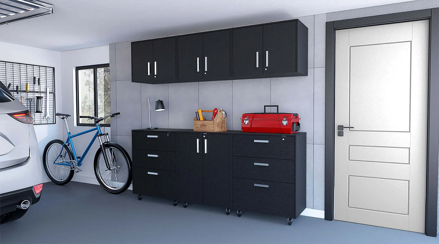 Jenna Black 6 Piece Garage Set