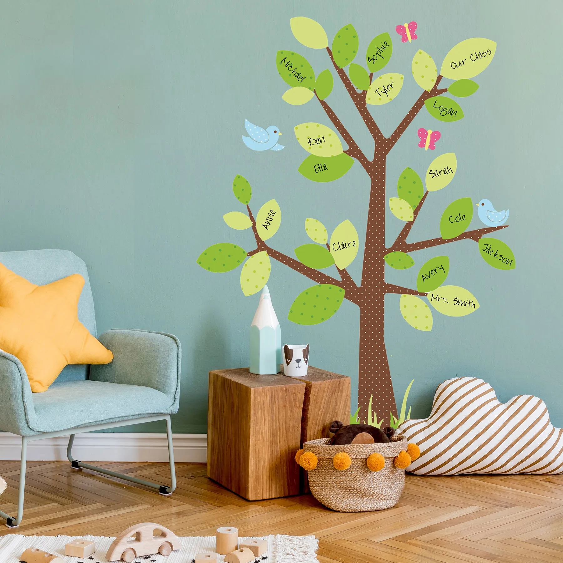 Kids Tree Dry Erase Wall Decal