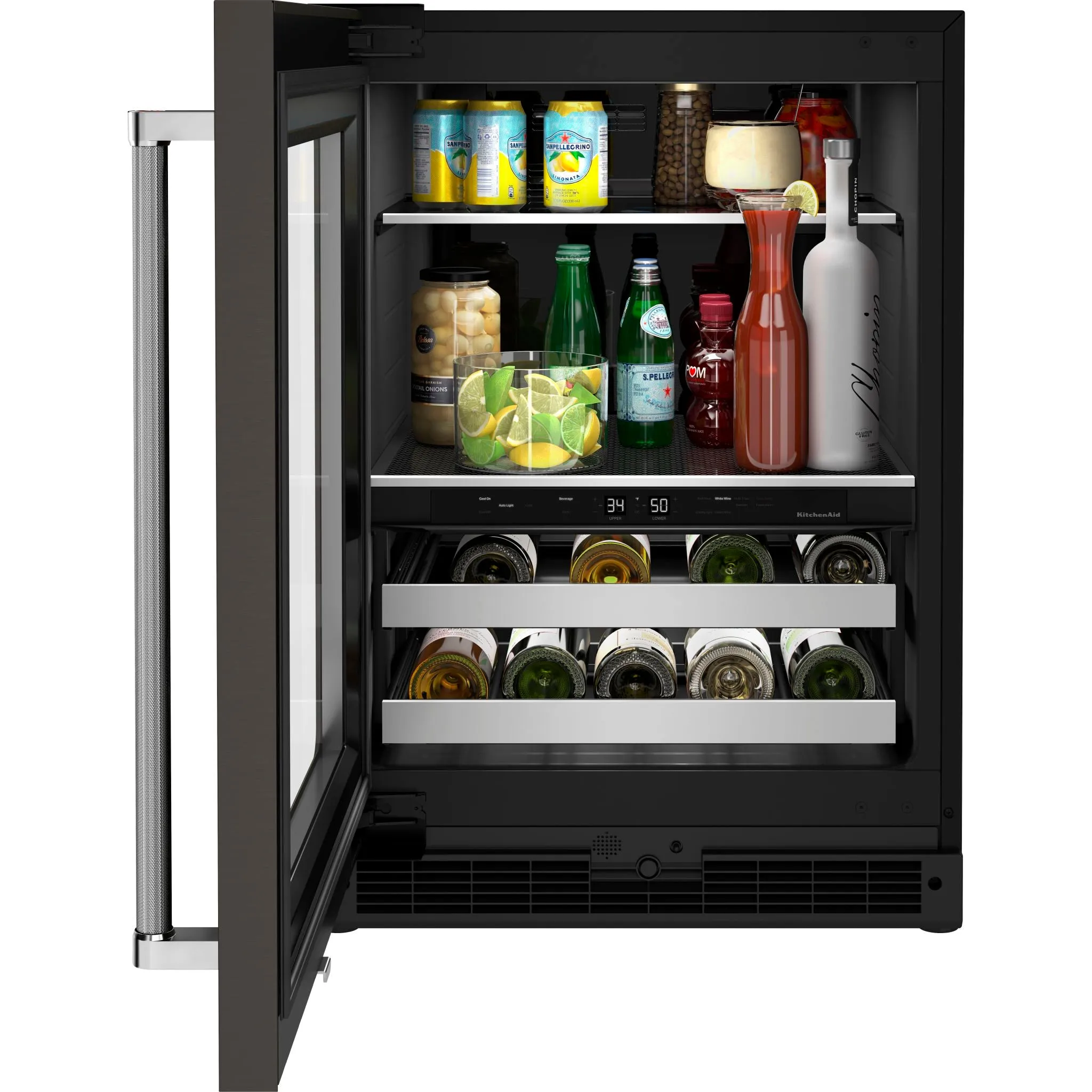 KitchenAid Beverage Cooler (KUBL314KBS) - Black Stainless Steel with PrintShield™ Finish