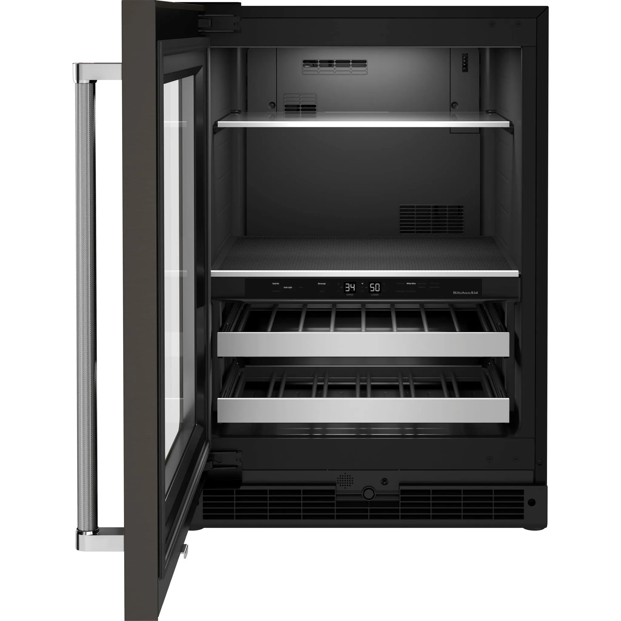 KitchenAid Beverage Cooler (KUBL314KBS) - Black Stainless Steel with PrintShield™ Finish