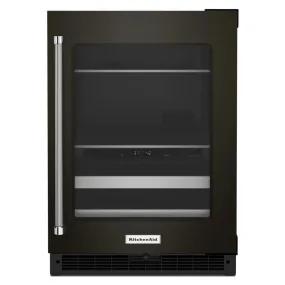 Kitchenaid KUBR314KBS 24" Beverage Center with Glass Door and Metal-Front Racks