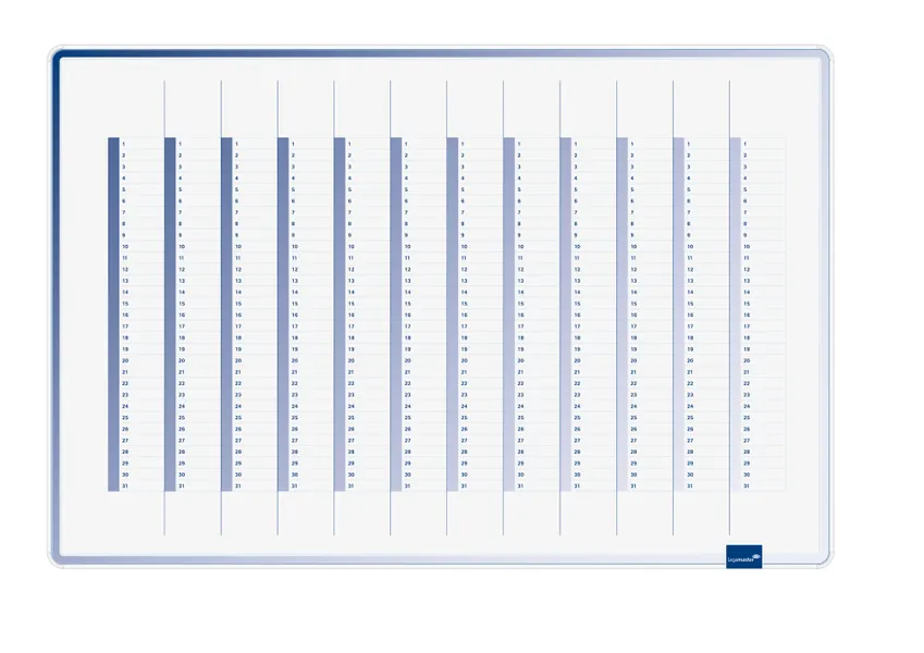 LEGAMASTER ACCENTS LINEAR YEAR PLANNER WARM 60X90 CM