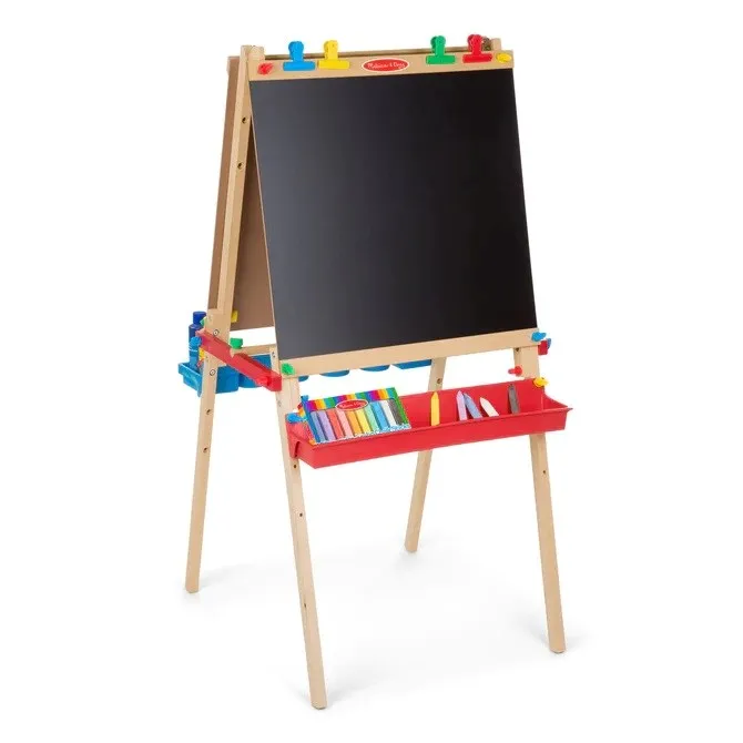 Melissa and Doug Deluxe Wooden Standing Art Easel