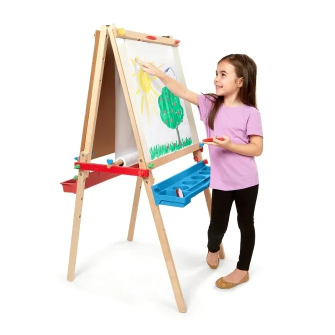 Melissa and Doug Deluxe Wooden Standing Art Easel