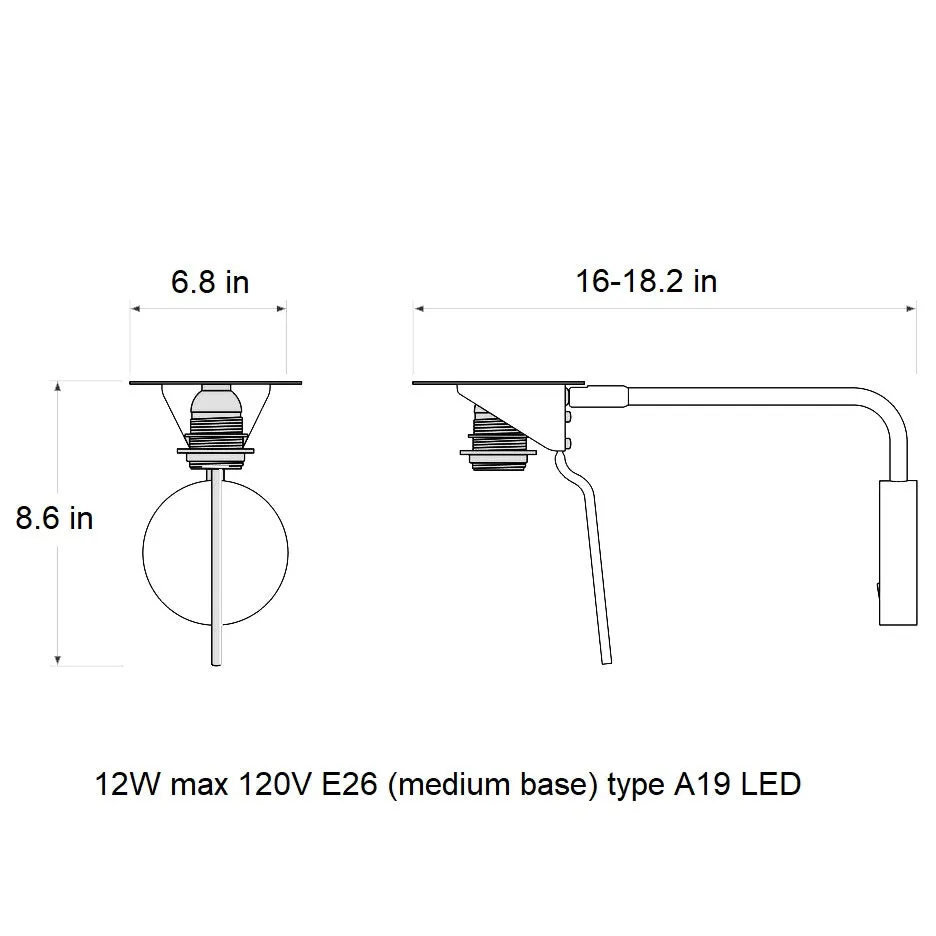 Mitsu Swing Arm Wall Sconce