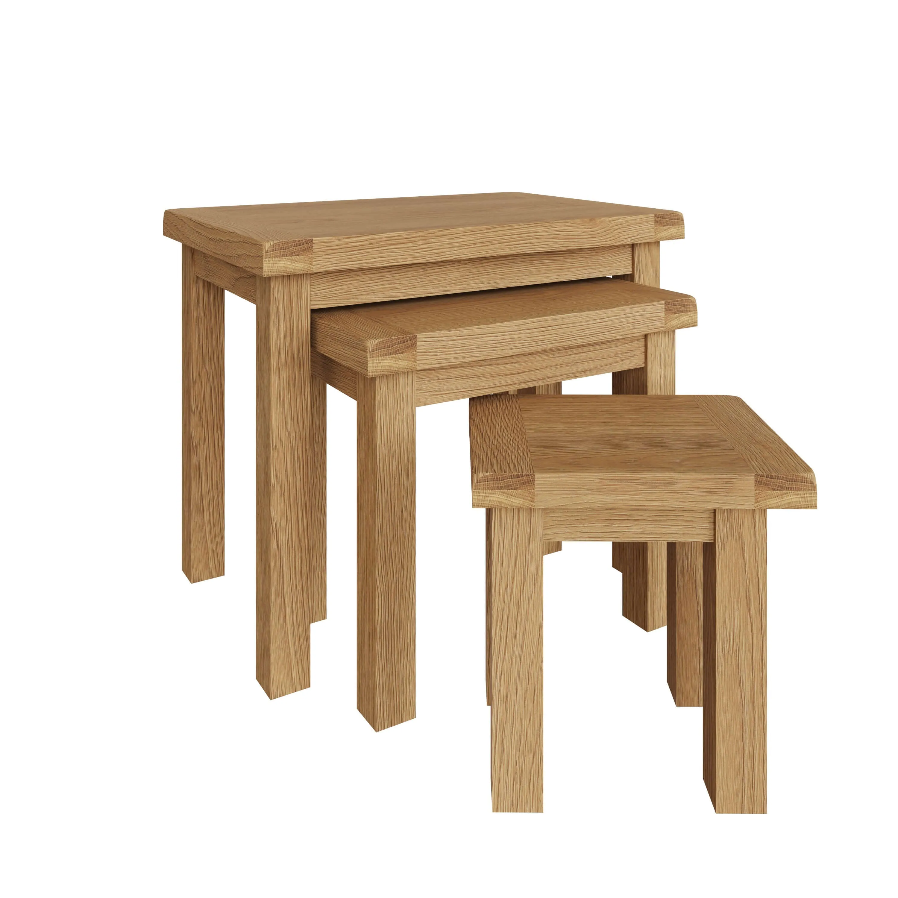 Nora Oak Nest Of 3 Tables