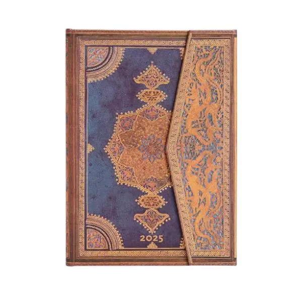 Paperblanks 2025 Midi Agenda - Weekly, Safavid Indigo