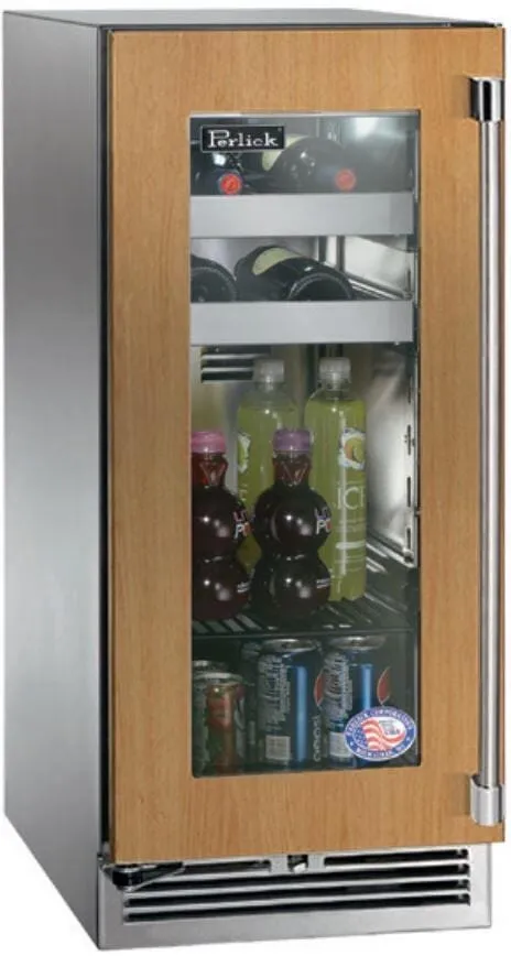 Perlick 15 inch Signature Series 2.8 cu.ft.Beverage Center HP15BO-4-4