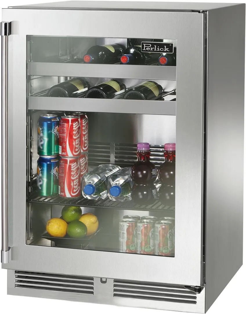 Perlick 24 inch Outdoor Built-In Beverage Center HP24BM-4-3