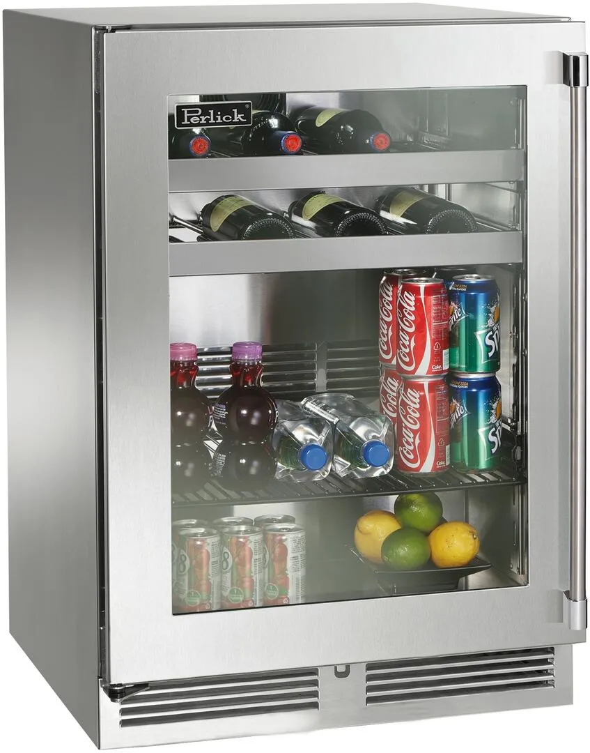 Perlick 24 inch Outdoor Built-In Beverage Center HP24BM-4-3