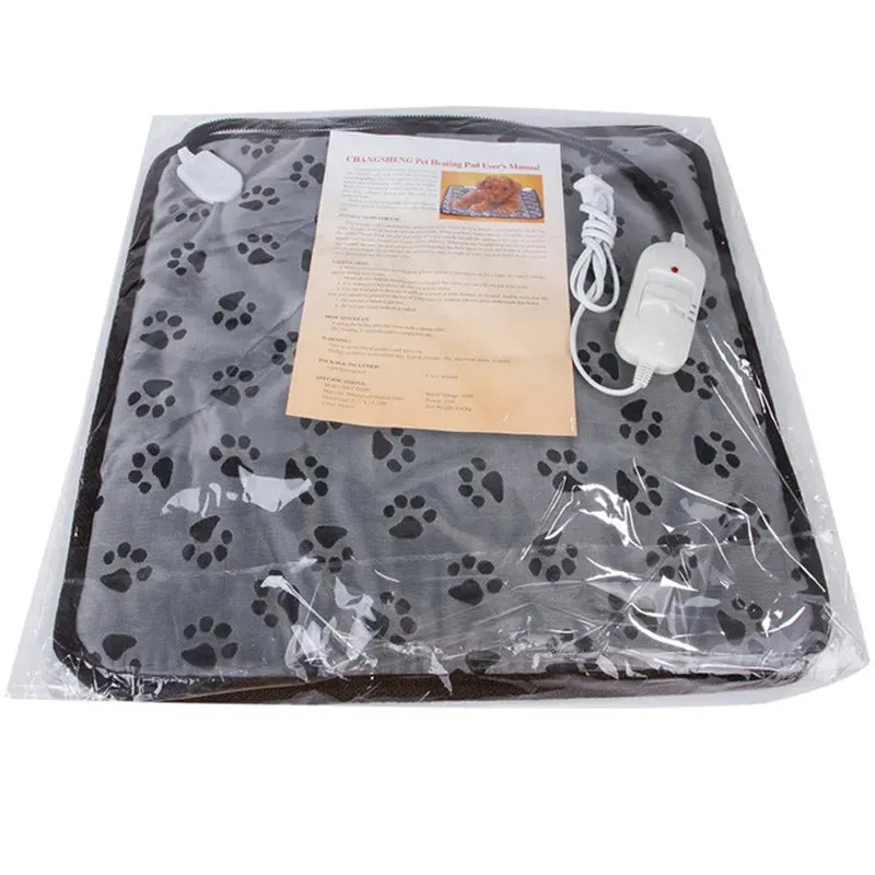 Pet Electric Blanket Winter Warming Pad Cat Dog Heated Nest Waterproof Warmer Power-Off Protection Bite-Resistant Mat Bed