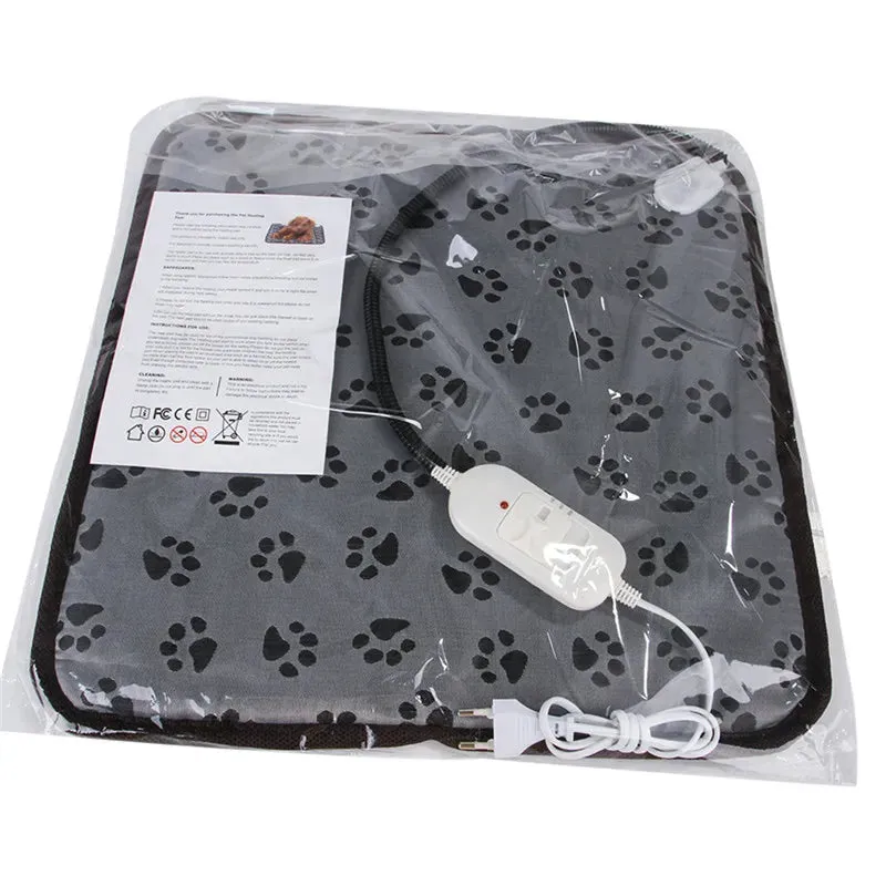 Pet Electric Blanket Winter Warming Pad Cat Dog Heated Nest Waterproof Warmer Power-Off Protection Bite-Resistant Mat Bed