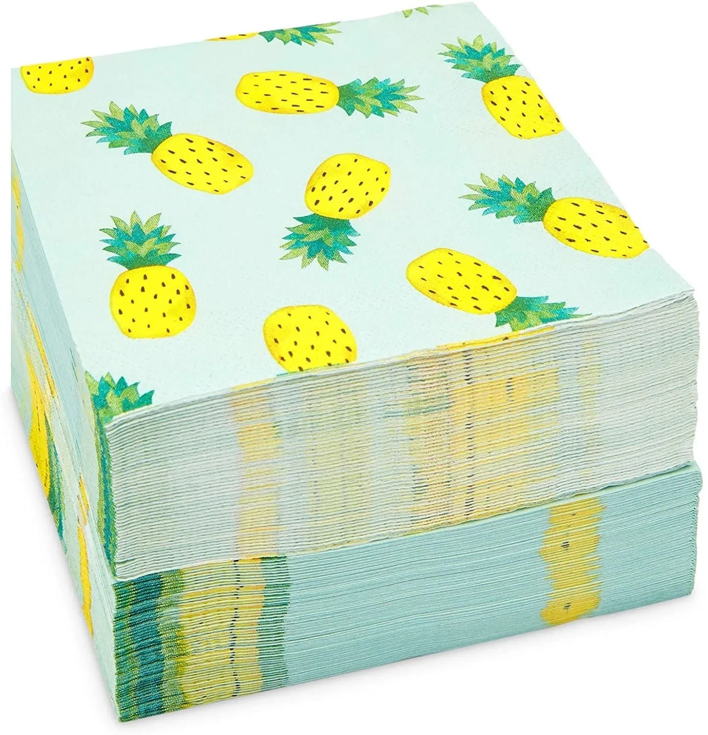 Pineapple Party Cocktail Napkins (5 In, 100 Pack)