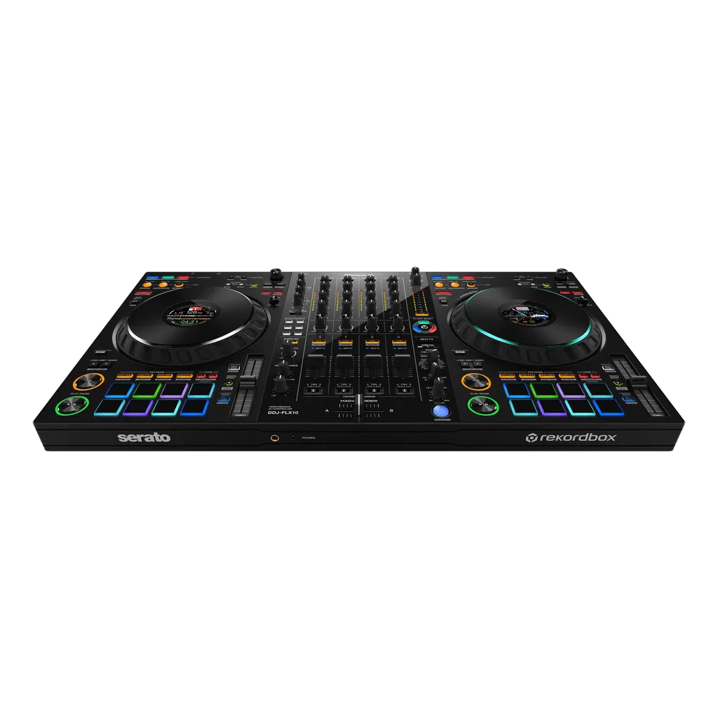 Pioneer DJ DDJ-FLX10 4-deck Rekordbox and Serato DJ Controller - Black