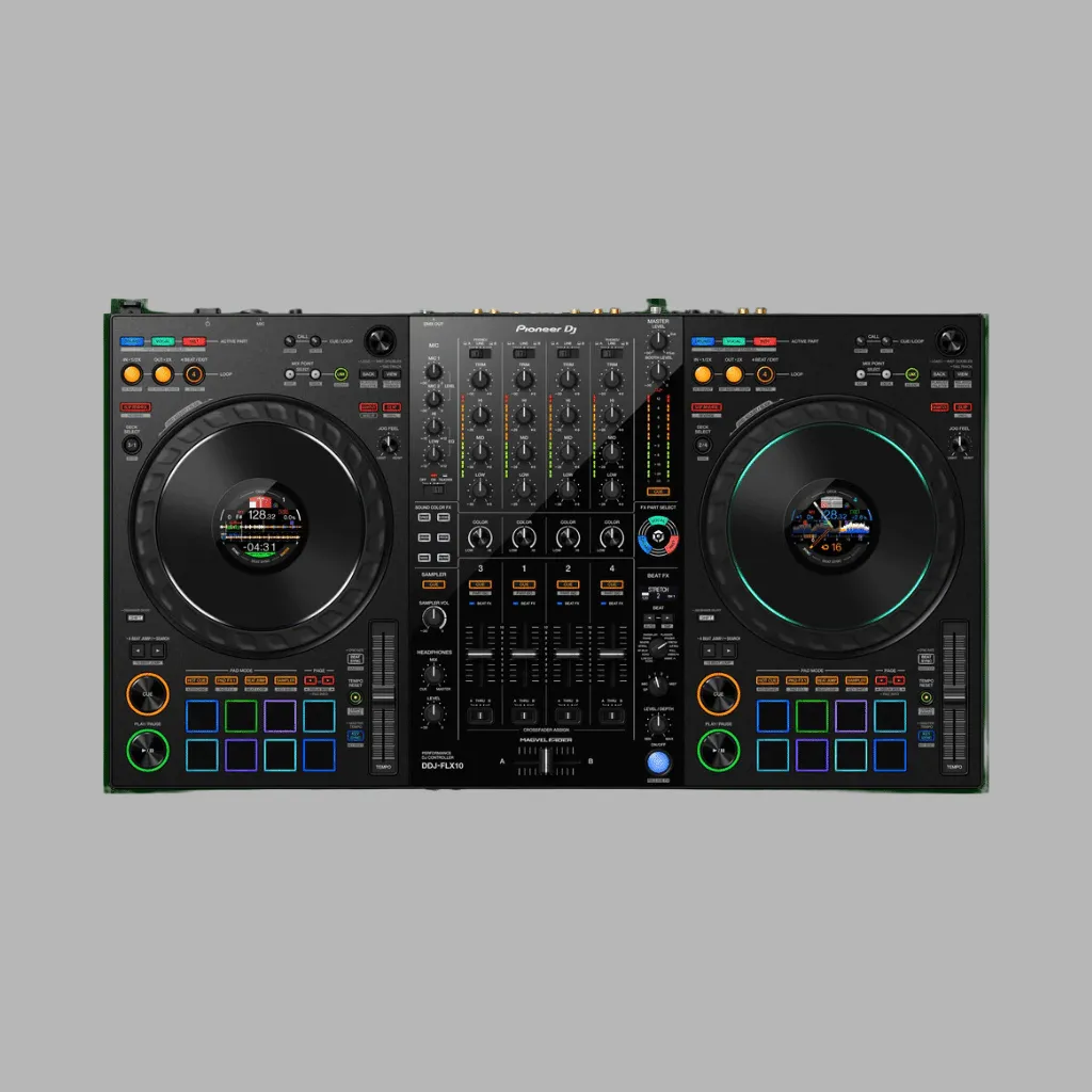 Pioneer DJ DDJ-FLX10 4-deck Rekordbox and Serato DJ Controller - Black