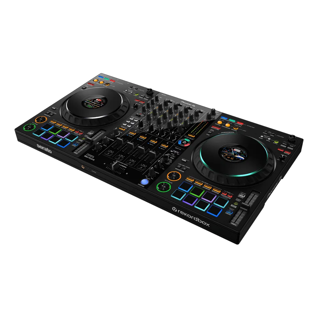 Pioneer DJ DDJ-FLX10 4-deck Rekordbox and Serato DJ Controller - Black