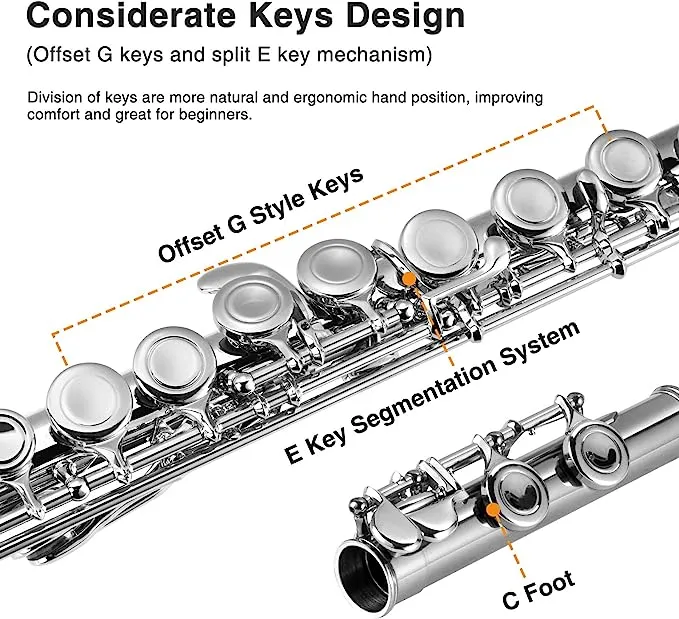 POGOLAB Flutes Set 16 Closed Hole C Key