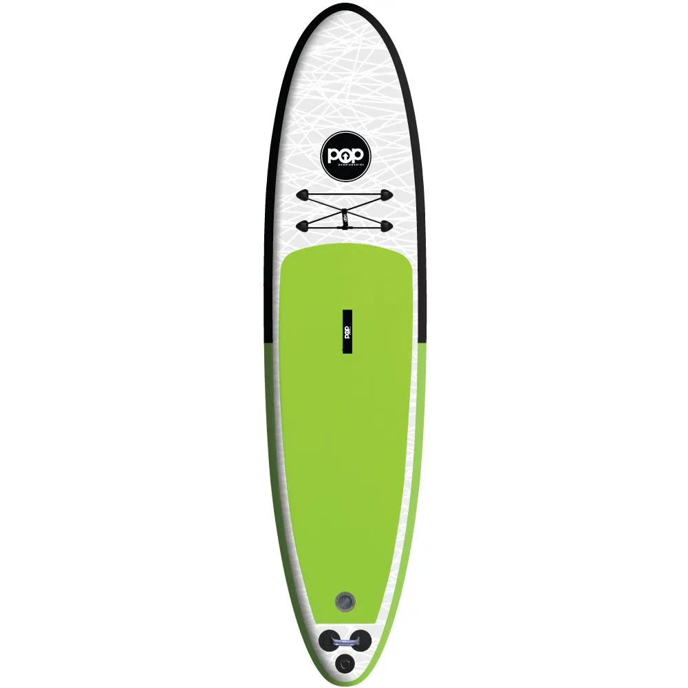 POP 11' INFLATABLE PADDLE BOARD GREEN/BLACK