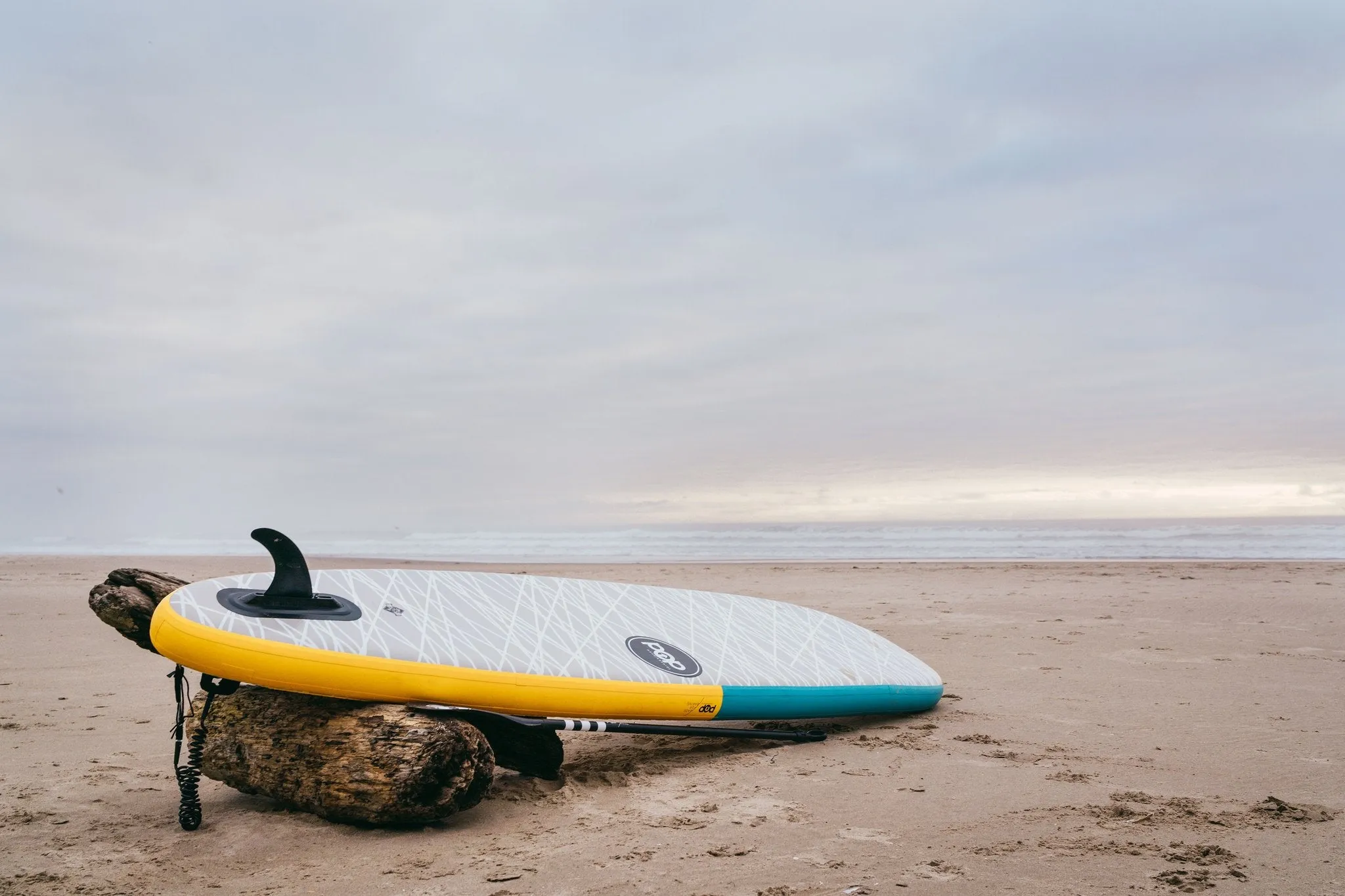 POP 11' INFLATABLE PADDLE BOARD YELLOW/TURQUOISE