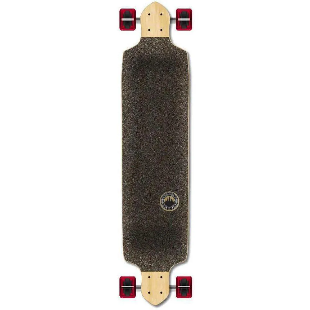 Punked Checkered Red Drop Down Downhill Longboard