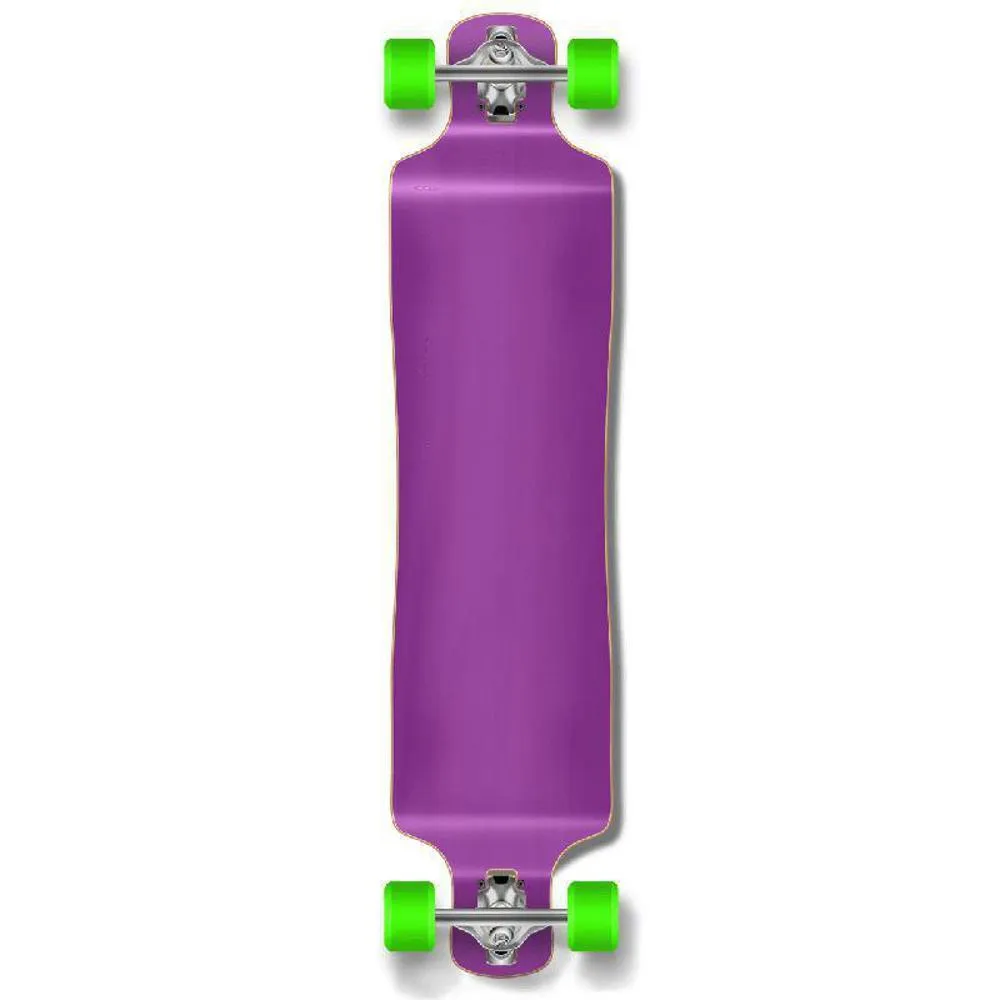 Punked Lowrider Blank Longboard Complete - Stained Purple