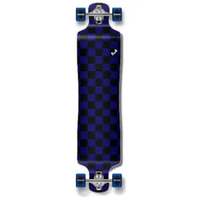 Punked Lowrider Longboard Complete - Checker Blue