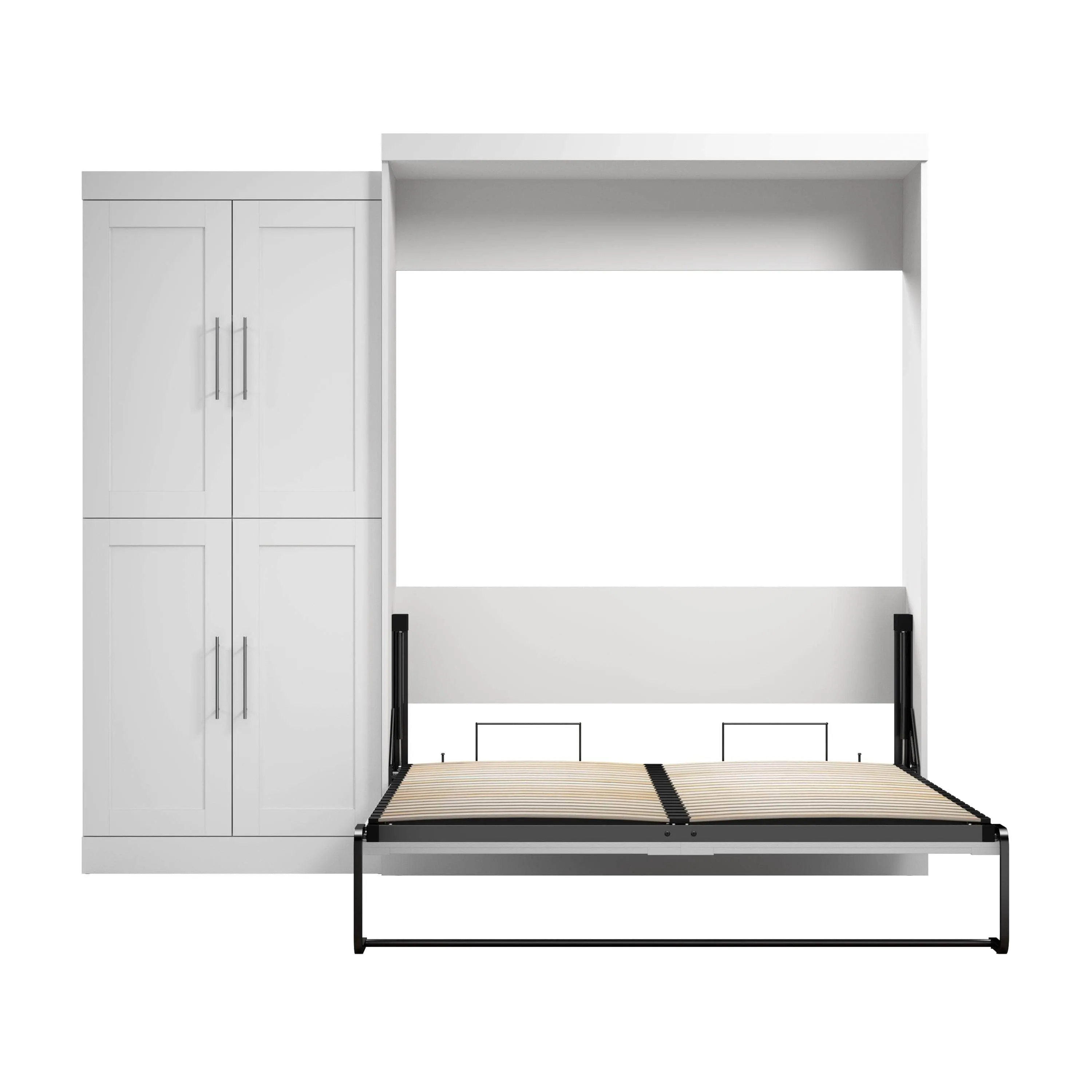 Pur Queen Murphy Wall Bed with Wardrobe (101W) - Available in 5 Colours