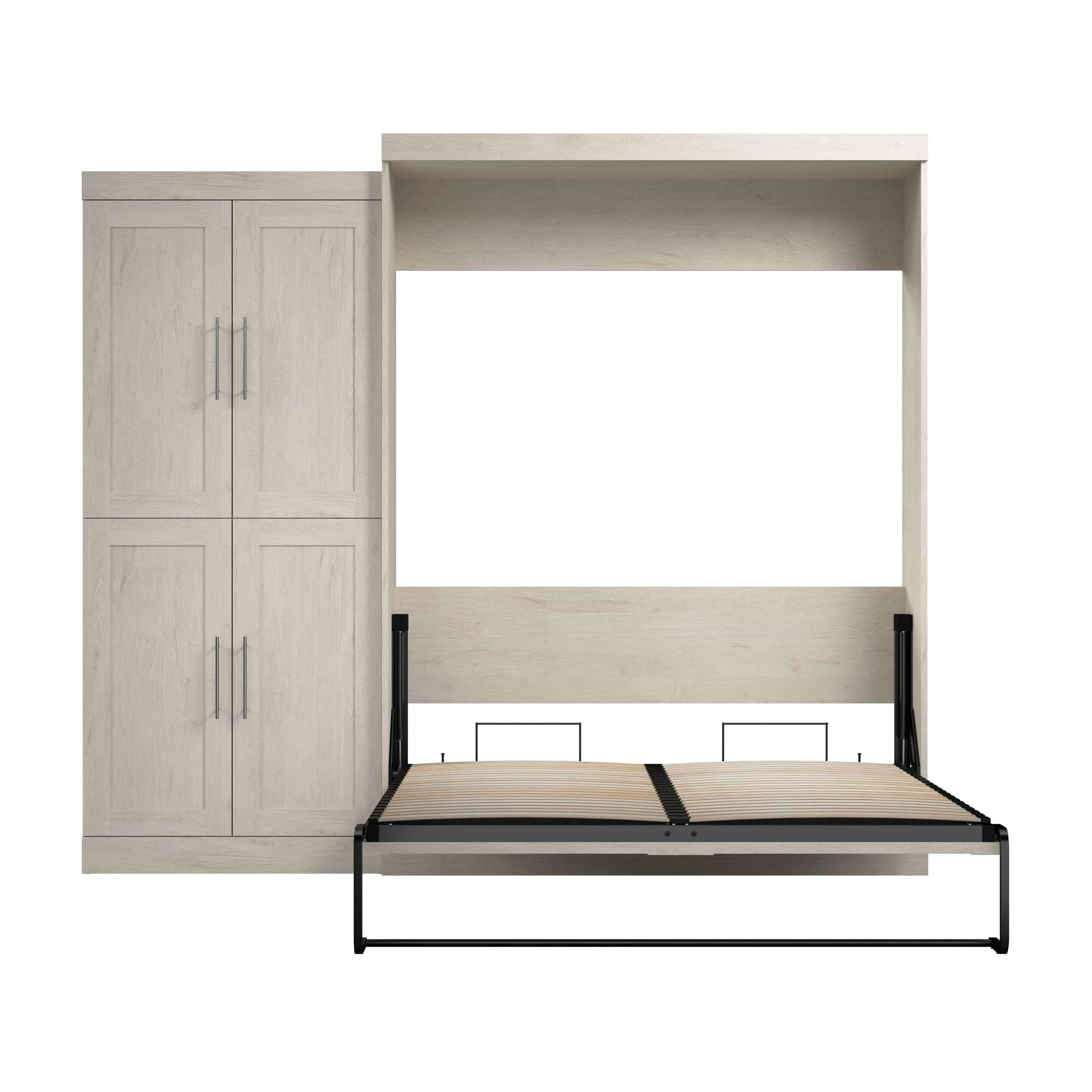 Pur Queen Murphy Wall Bed with Wardrobe (101W) - Available in 5 Colours