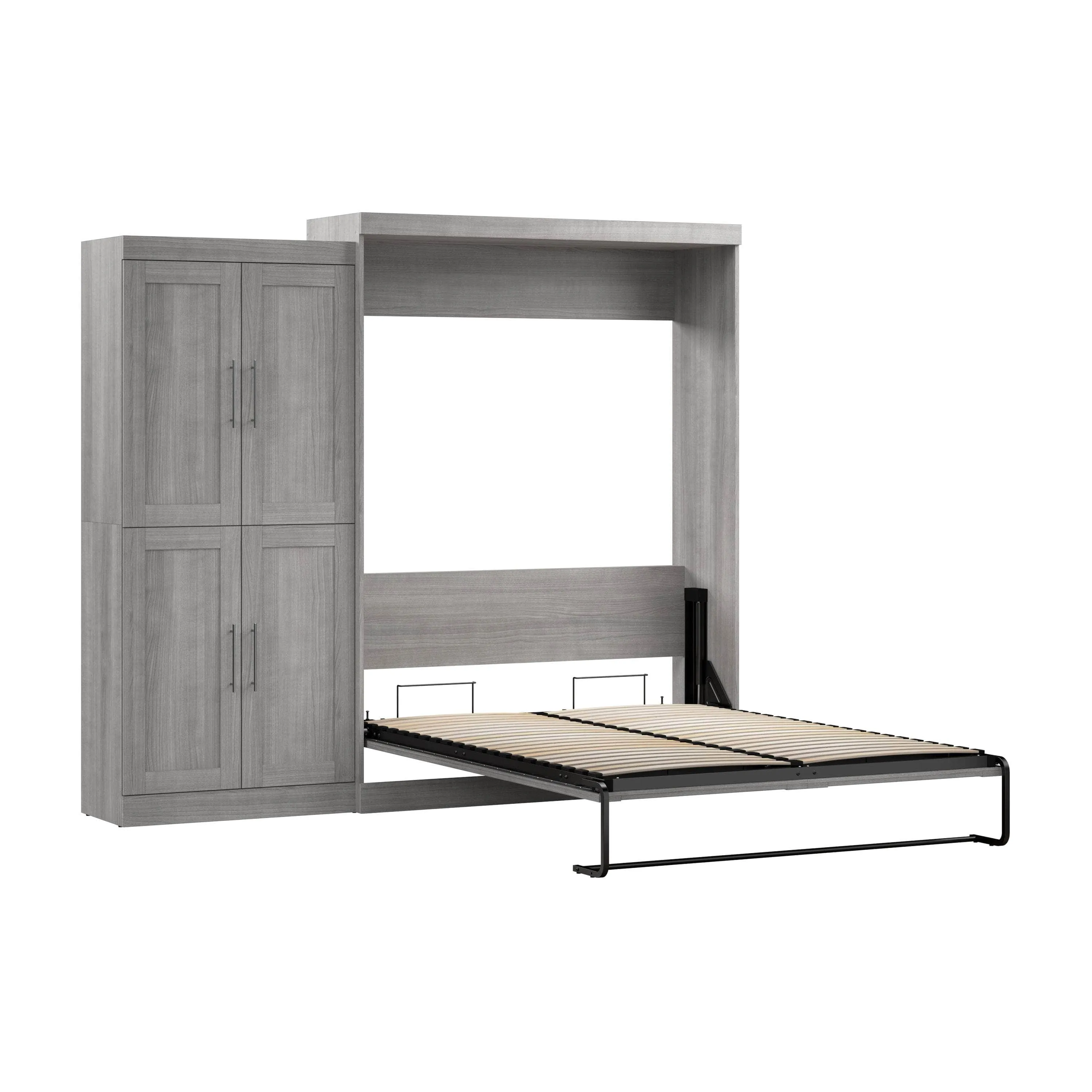 Pur Queen Murphy Wall Bed with Wardrobe (101W) - Available in 5 Colours