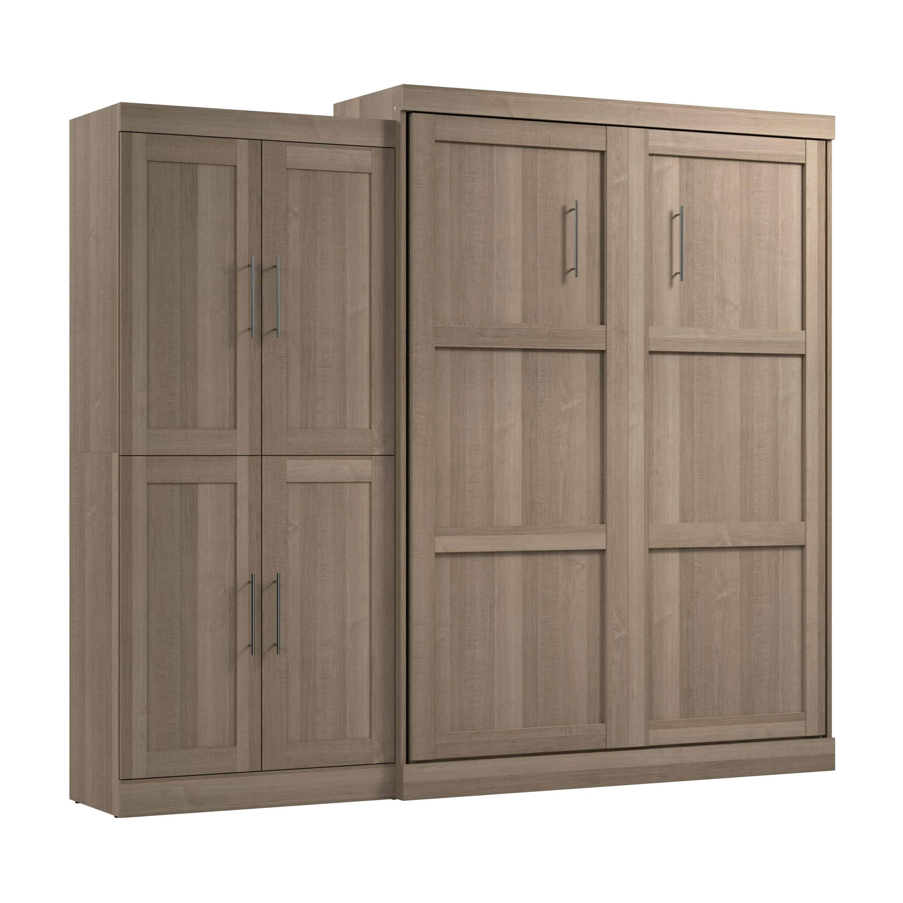 Pur Queen Murphy Wall Bed with Wardrobe (101W) - Available in 5 Colours